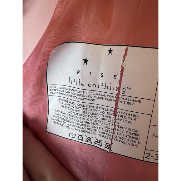 Rise Little Earthling Light Pink Snow/rain Bibs Pants Sz 2-3 - Picture 3 of 11